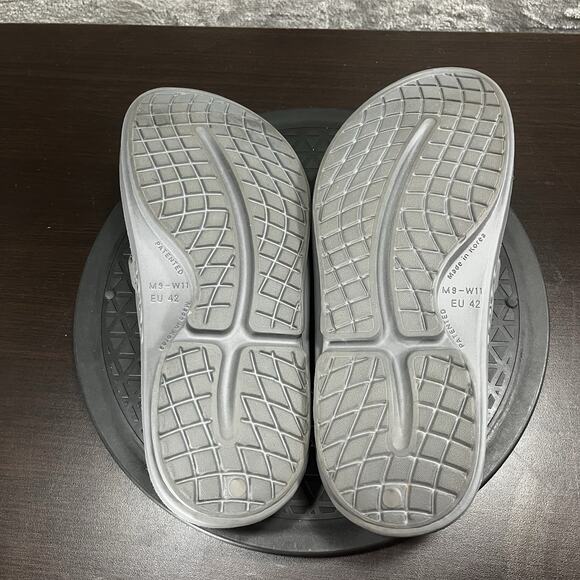 Oofos OOriginal Flip Flops Mens Size 9 Gray Slip On Comfort Recovery Sandals - Picture 7 of 8